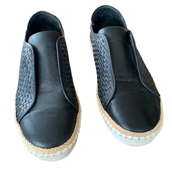 J Slides Woven Leather Slip-On Loafers - Picture 2 of 11